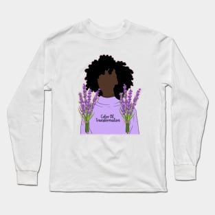 Lovely Lavender Black Women Art // Coins and Connections Long Sleeve T-Shirt